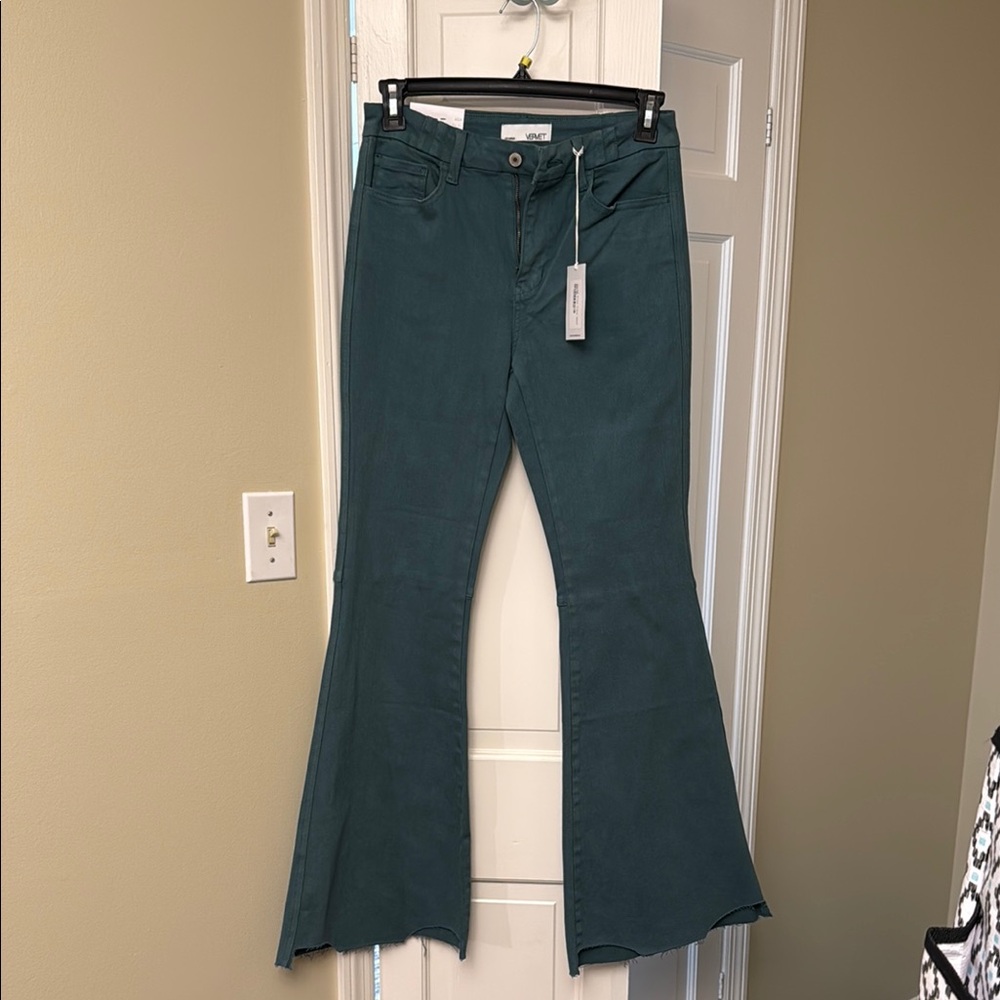 Women's Flared Jeans in Teal